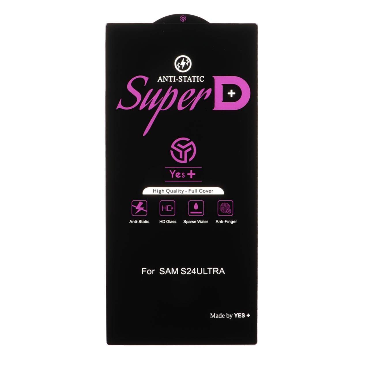 محافظ صفحه نمایش شیشه ای Super D Anti Static Yes Plus مدل Samsung Galaxy S24 Ultra