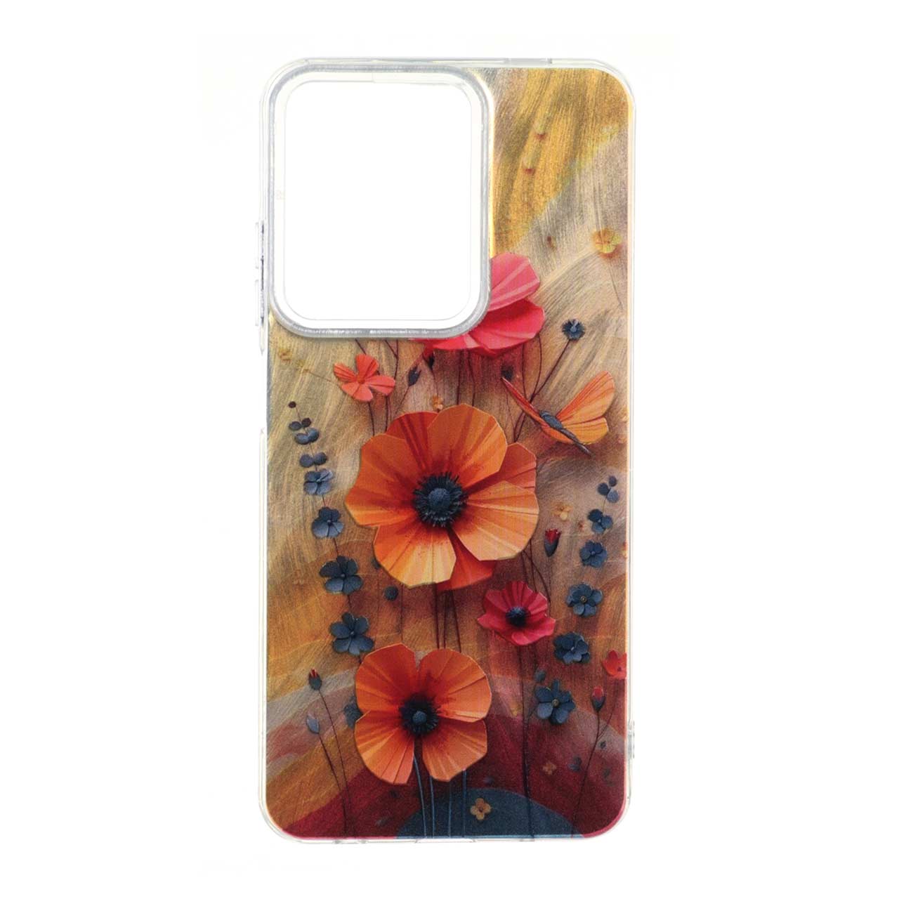 قاب طرح اطلسی Flower دور شفاف مناسب برای شیائومی ردمی A5 و پوکو C71