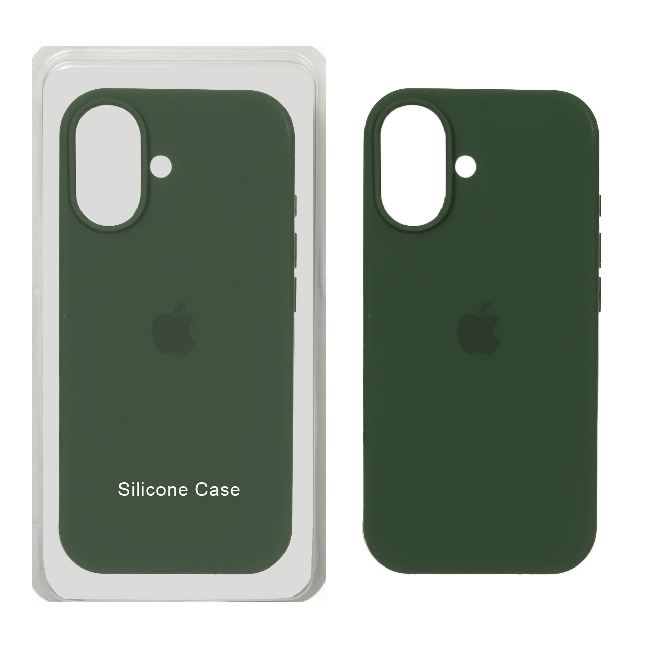 قاب سیلیکونی اورجینال Apple iPhone 17 - سبز ارتشی