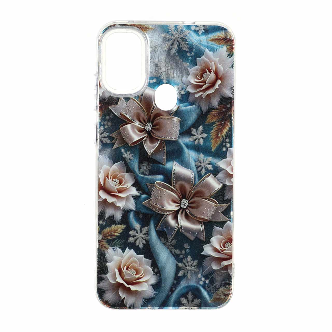 قاب طرح Flower اطلسی دور شفاف مناسب برای سامسونگ گلکسی A11 و M11