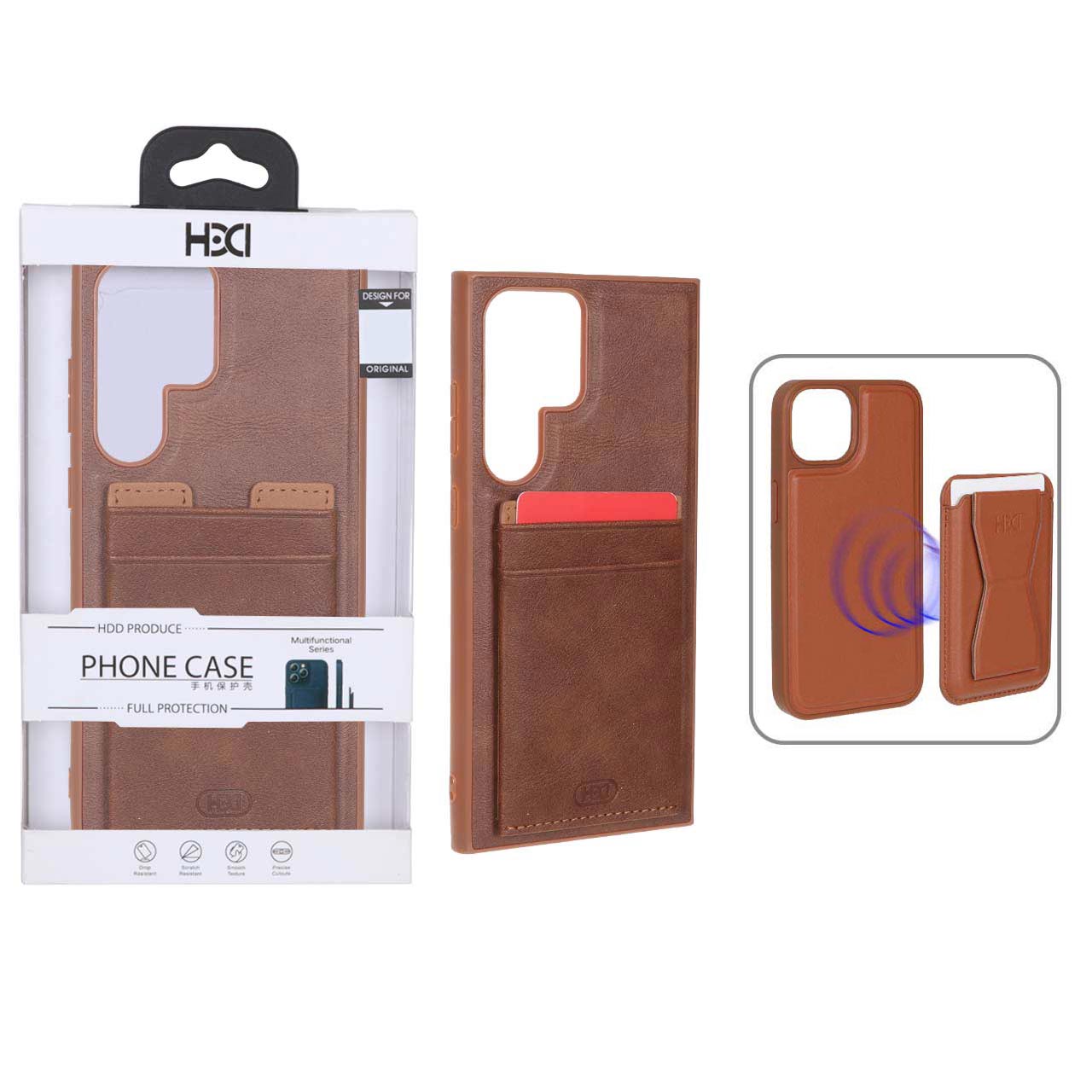 قاب چرمی اورجینال HDD جاکارتی مگنتی استندشو مناسب برای سامسونگ گلکسی اس ۲۳ اولترا