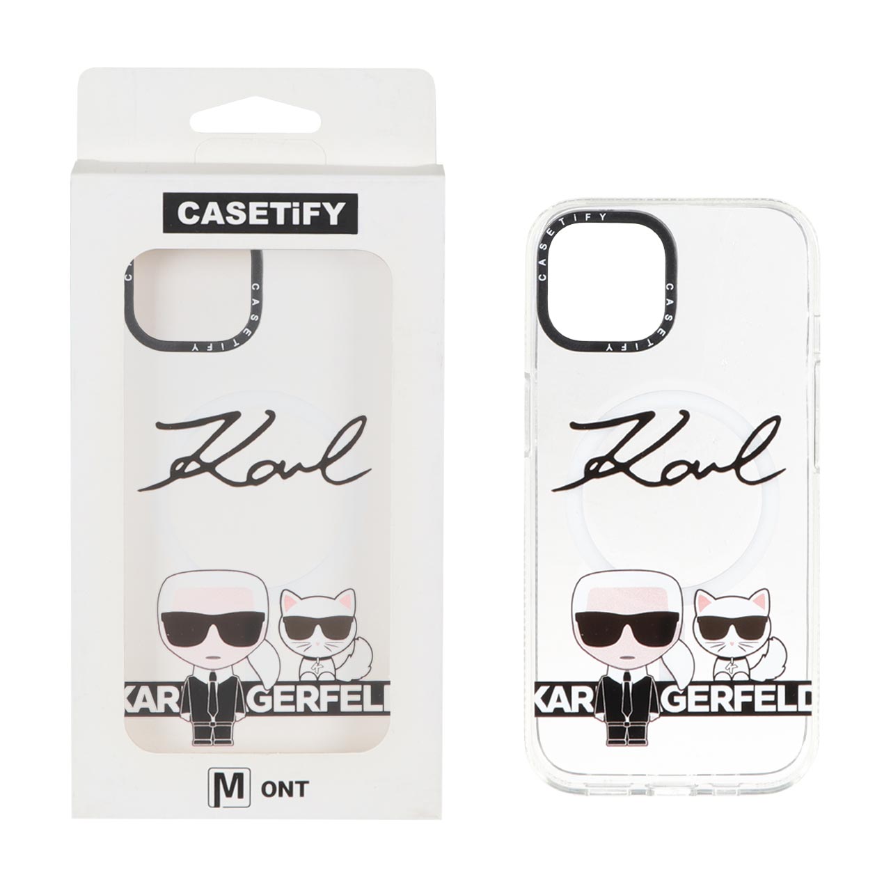 قاب Casetify شفاف Magsafe طرح دار Apple iPhone 15 / iPhone 14 / iPhone 13 - کد 101