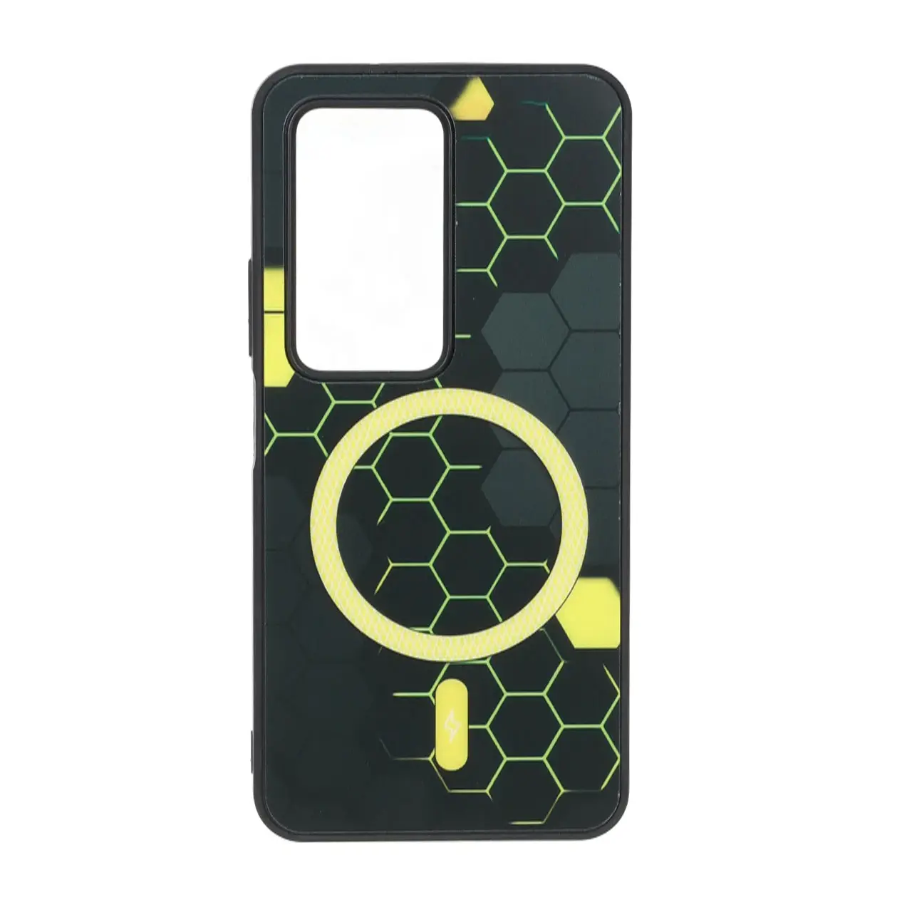 قاب طرح Hexagon مگ سیف هاشور دار مناسب برای شیائومی ردمی 15 4G