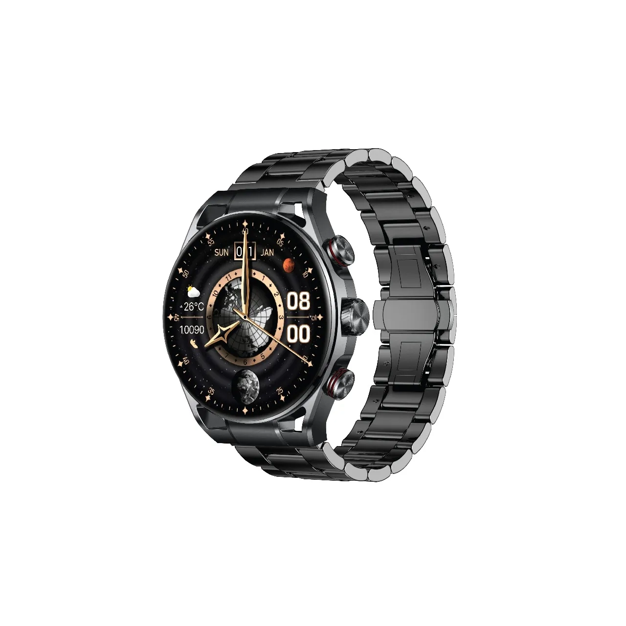 ساعت هوشمند گرین لاین مدل CHRONO PRO GNCRNPSWBK مشکی 