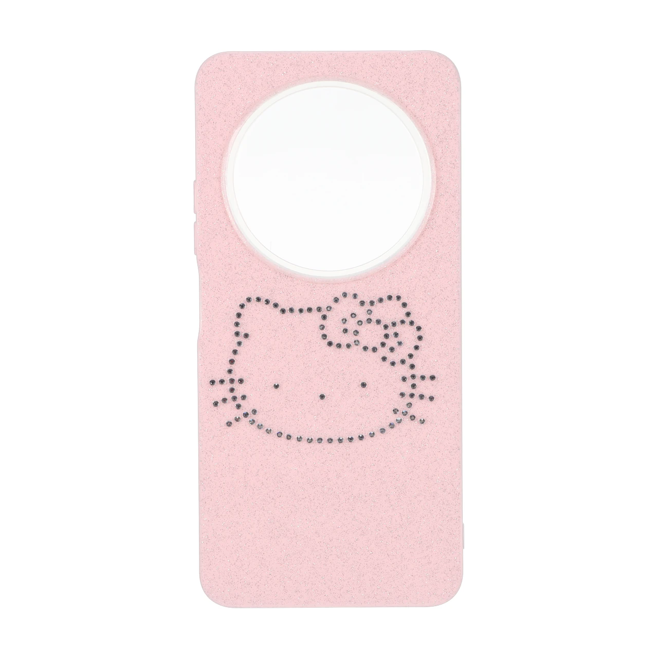 قاب اکلیلی Kitty نگین دار Xiaomi Redmi 14C / Redmi A3 Pro / Redmi A4 / Poco C75 - صورتی