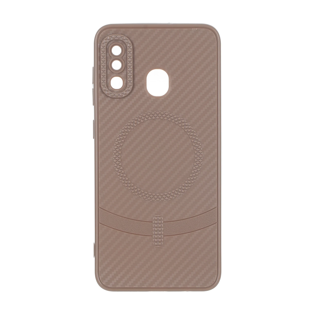 قاب هاشور لنز برجسته طرح مگ سیف سوزنی Samsung Galaxy A30 / A20 - نسکافه ای
