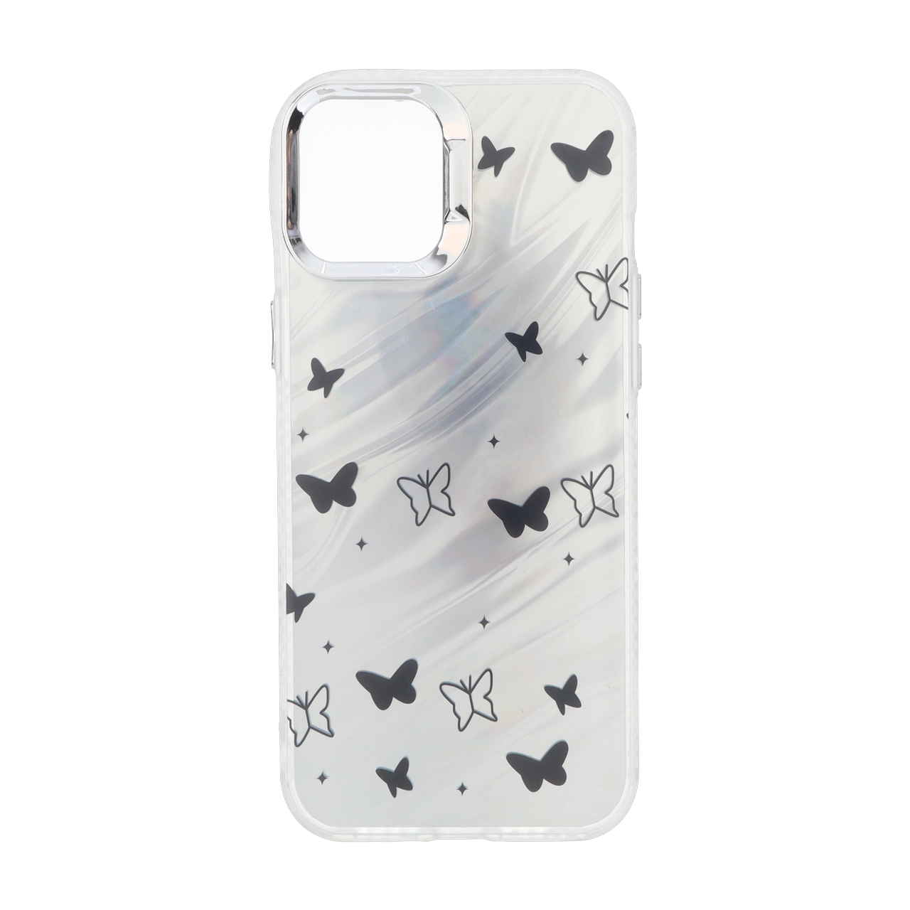 قاب Pucker هفت رنگ دور ژله ای مات لنز کروم Apple iPhone 12 Pro Max - طرح 349