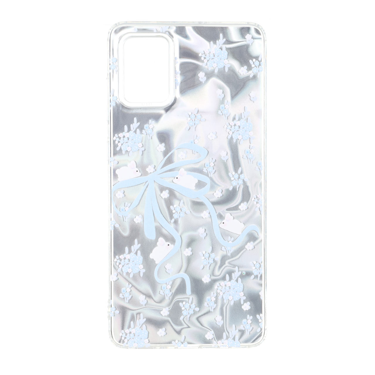قاب طرح ربان و خرگوش Silver Cloud با دور ژله‌ای مناسب برای Samsung Galaxy A71