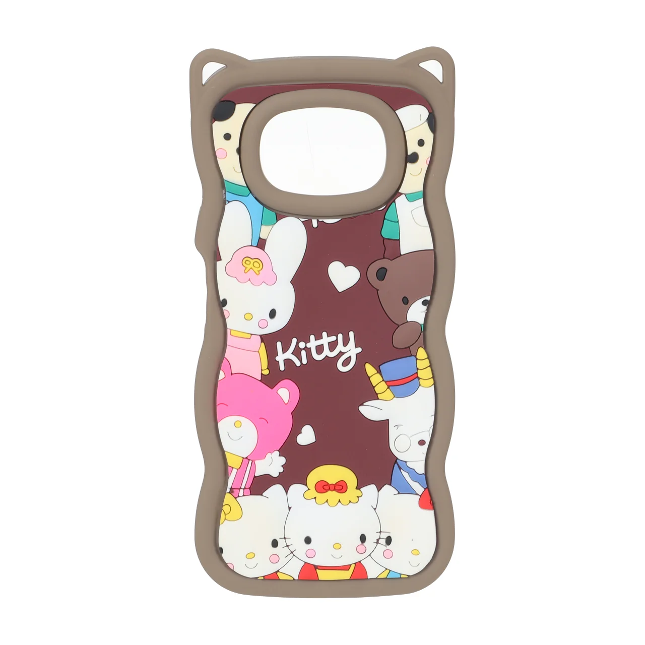 قاب طرح کارتونی برجسته گوش‌دار (تم Hello Kitty) مناسب برای شیائومی پوکو X3 / پوکو X3 پرو / پوکو X3 ان اف سی