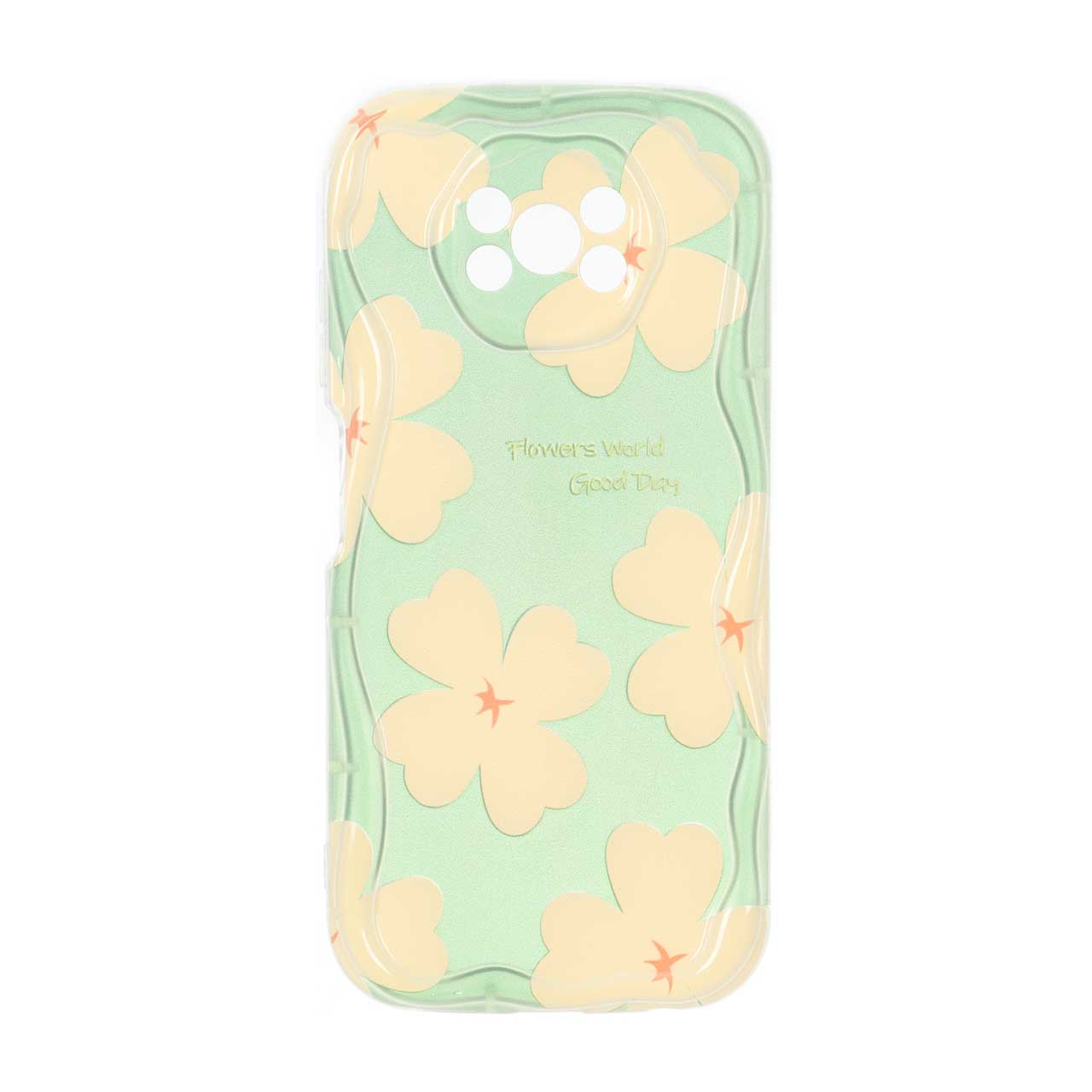 قاب کنگره ای ژله ای طرح گلدار Flowers World مناسب برای شیائومی Poco X3 / Poco X3 Pro / Poco X3 NFC