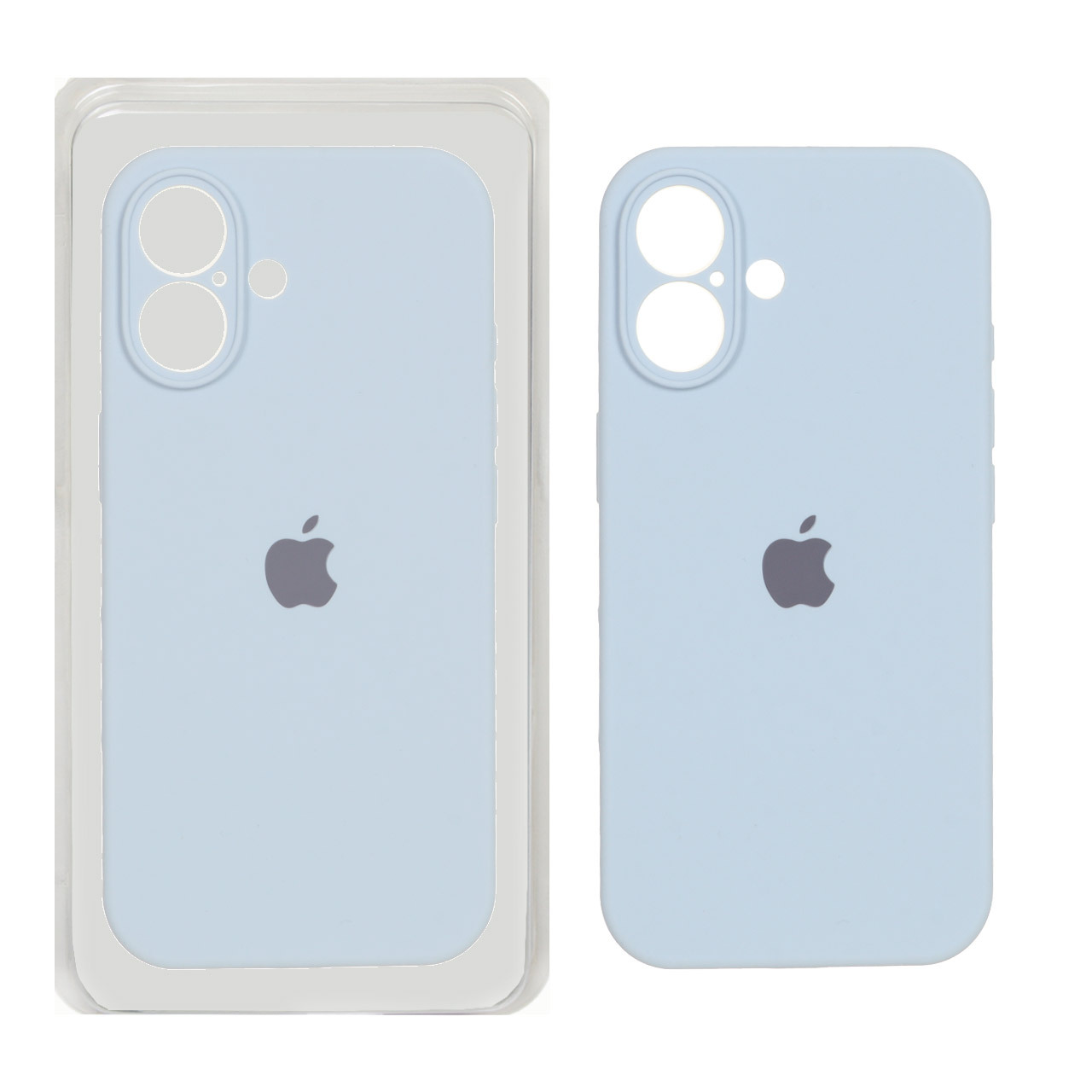 قاب سیلیکونی محافظ لنزدار اورجینال Apple iPhone 17 - آبی روشن
