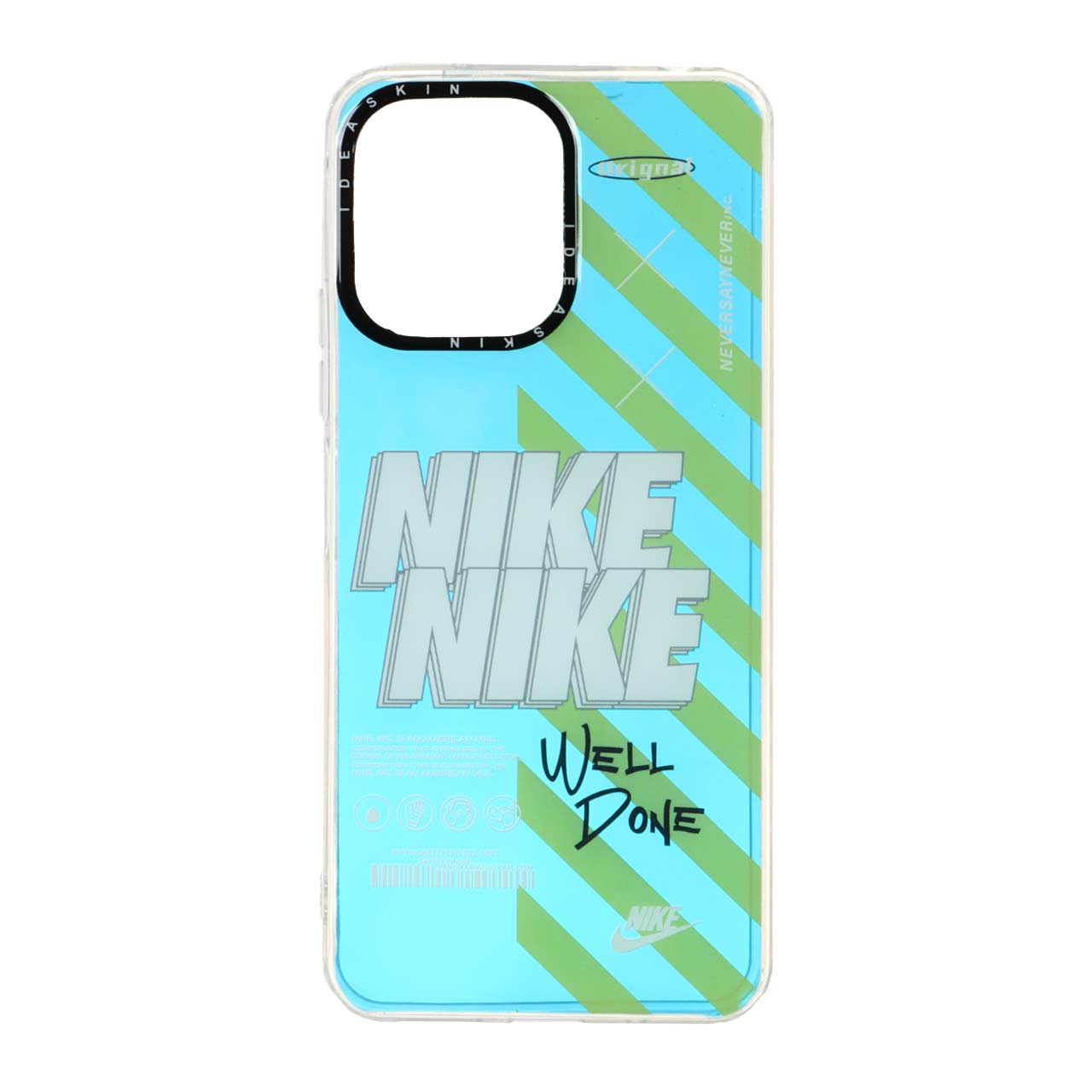 قاب طرح هولوگرامی NIKE و Well Done مناسب برای شیائومی ردمی 12 و پوکو ام 6 پرو 5G