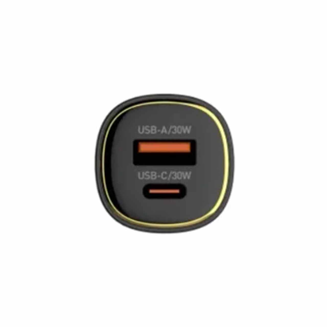 شارژر فندکی فست و PD الدنیو C103 60W دو پورت همراه با کابل Type-C مشکی
