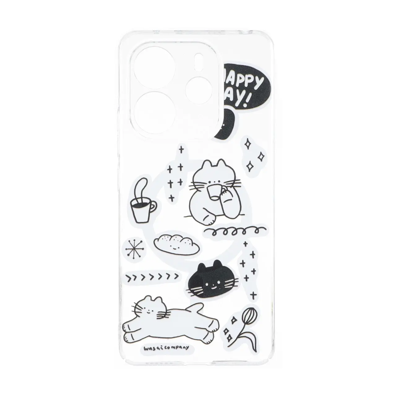 قاب Cute کریستالی طرح مگ سیف محافظ لنزدار Xiaomi Redmi Note 14 4G - کد 84