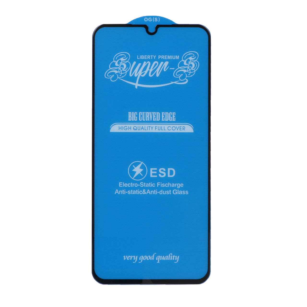 محافظ صفحه نمایش شیشه ای آنتی استاتیک مات Full Cover Super S-OG مناسب برای سامسونگ A15 / A25 / A24 / M34 / F34 - مشکی