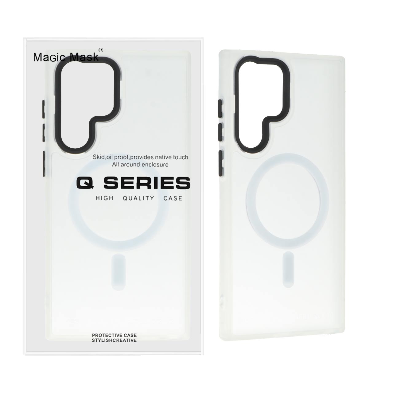 قاب Magsafe مات بلک لنز Magic Mask اورجینال مناسب برای سامسونگ گلکسی S22 اولترا