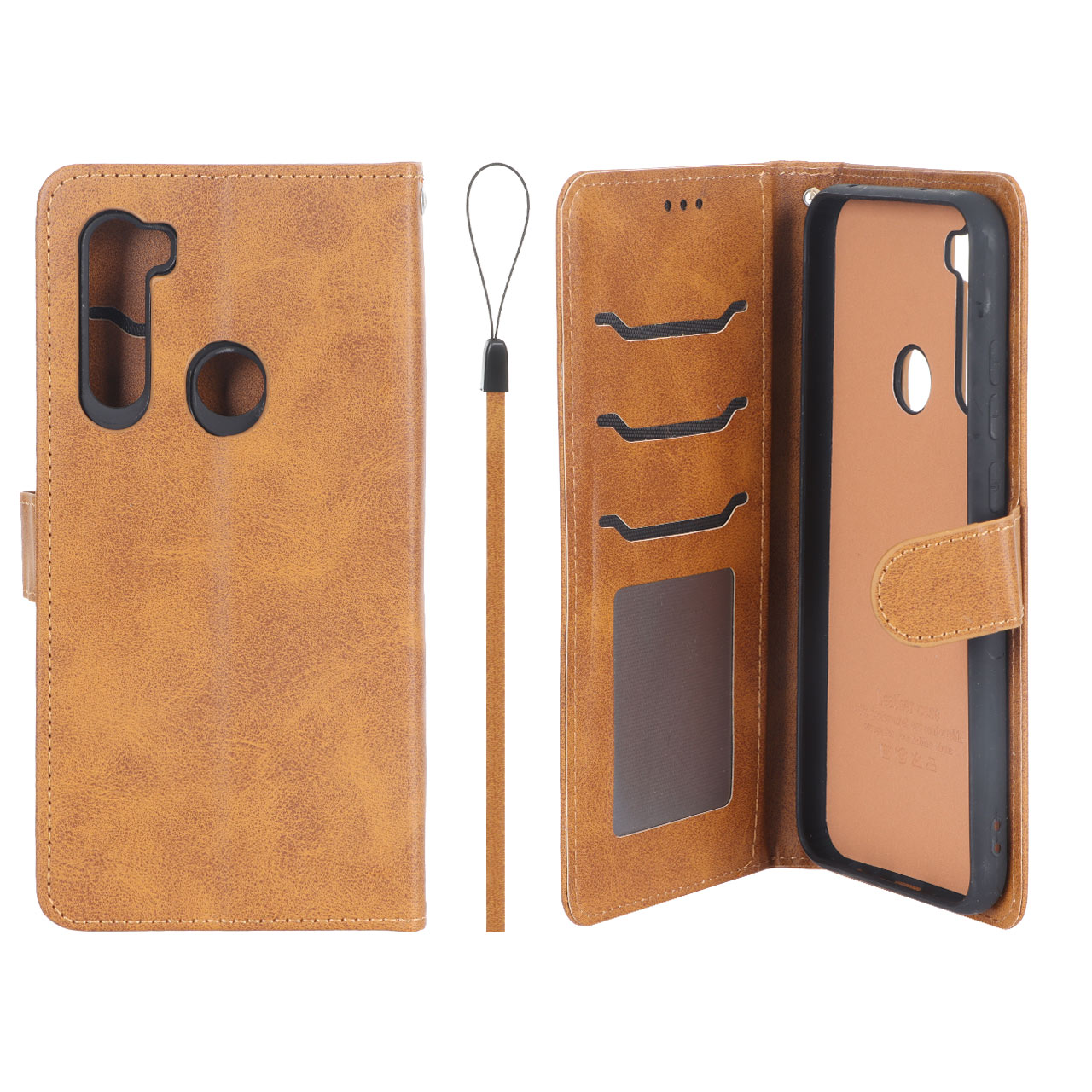 کیف موبایل مگنتی درجه یک داخل خز MNC Plus مدل Xiaomi Redmi Note 8T - عسلی
