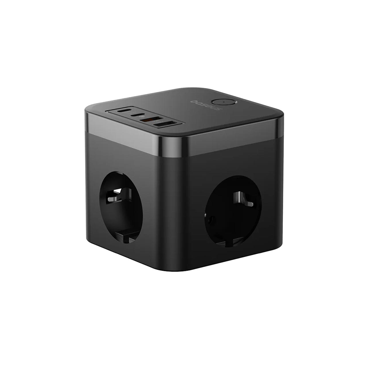 چند راهی برق 3 خانه Baseus مدل Power Combo Cube Power Strip BSPS-3E - مشکی