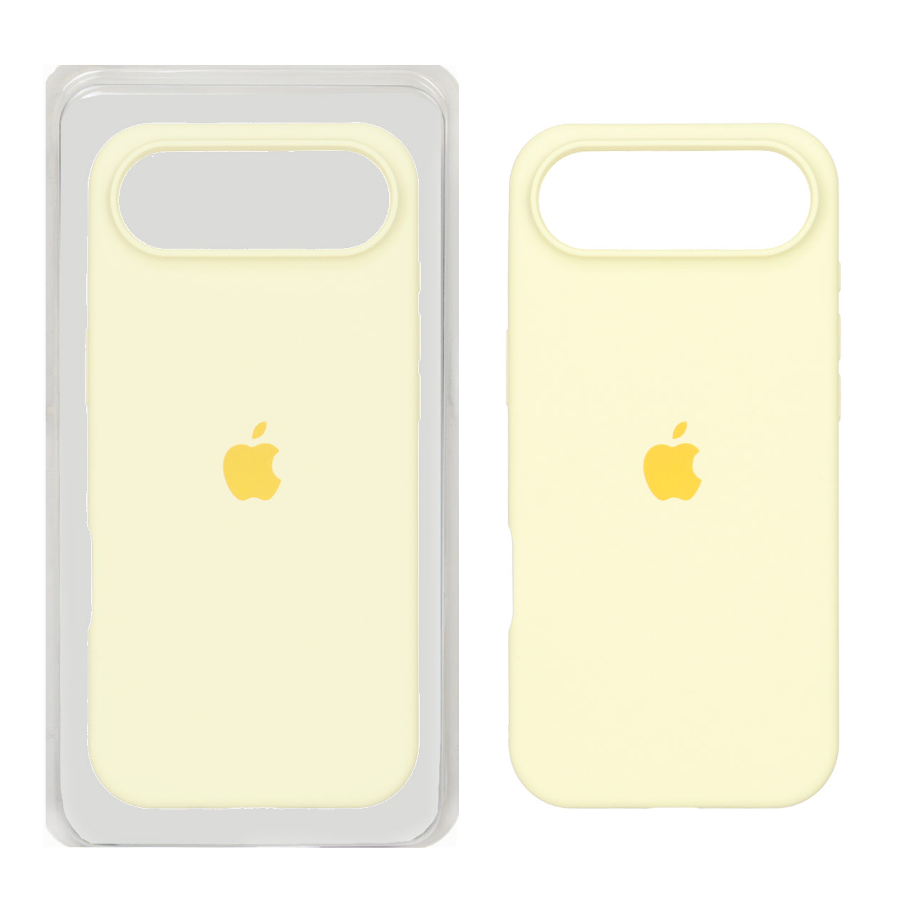 قاب سیلیکونی پاک کنی اورجینال Apple iPhone 17 Air - لیمویی