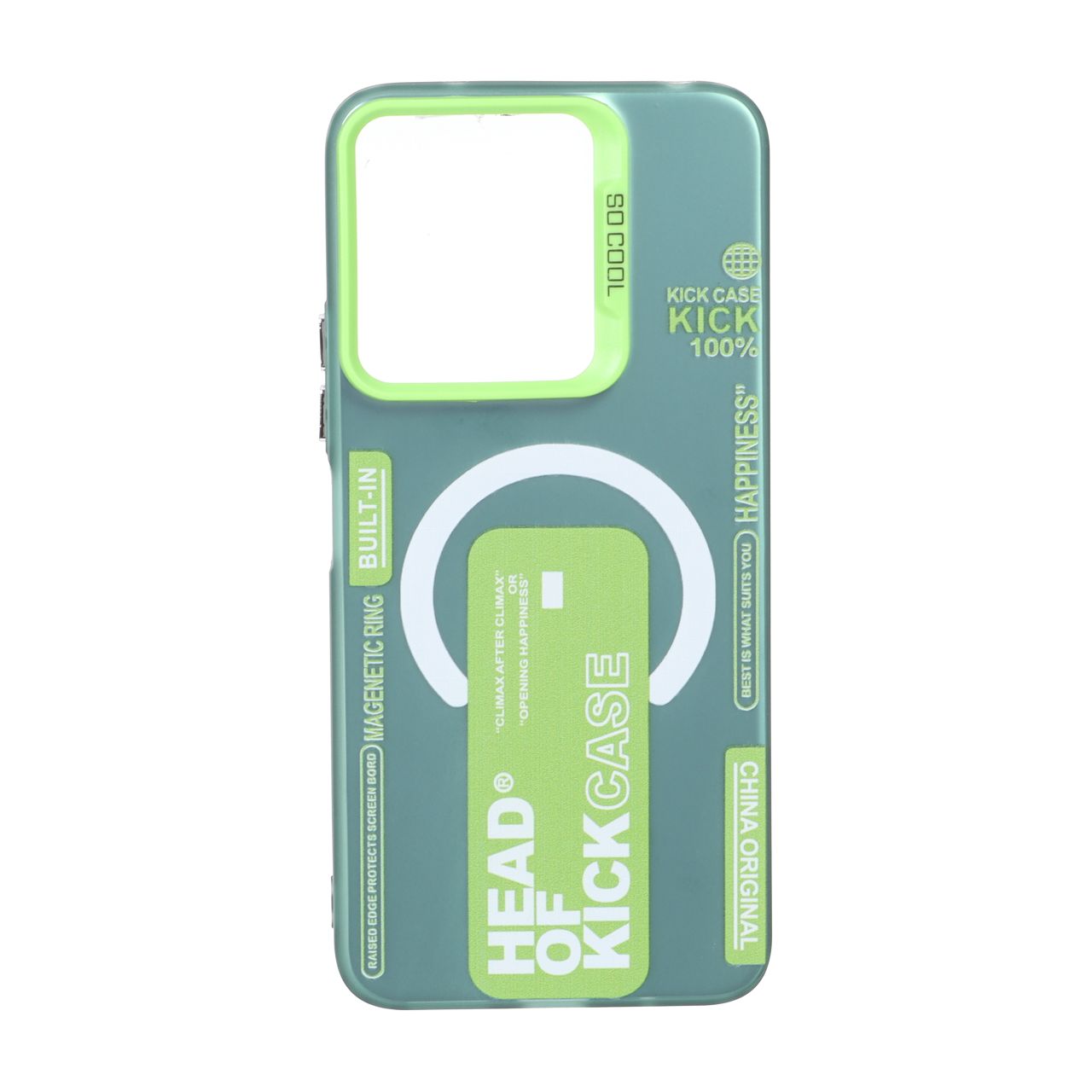 قاب طرح SO COOL مگ سیف Kick Case مناسب برای شیائومی ردمی 13X، ردمی 13 4G و پوکو M6 4G - سبز