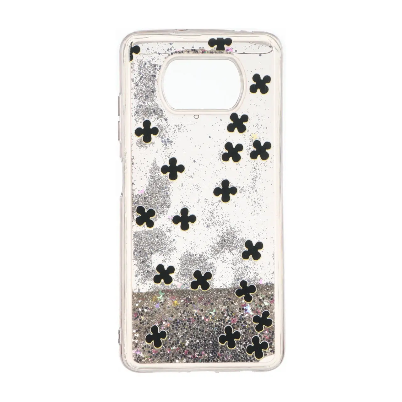 قاب آکواریومی اکلیلی طرح دار دور ژله ای Xiaomi Poco X3 / Poco X3 Pro / Poco X3 NFC - کد 166