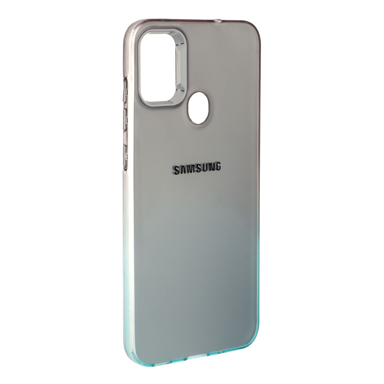 قاب SO COOL لنز متال لوگودار دور رنگی Samsung Galaxy A11 / M11 - مشکی فیروزه ای