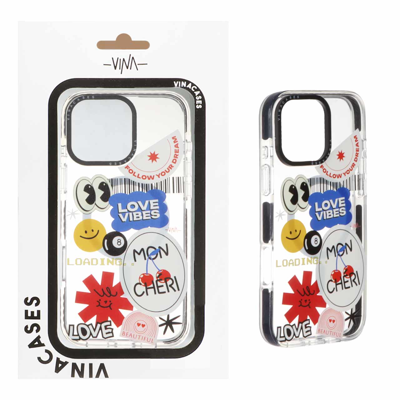 قاب اورجینال Vina شفاف Magsafe طرح دار Apple iPhone 16 Pro Max - کد 300