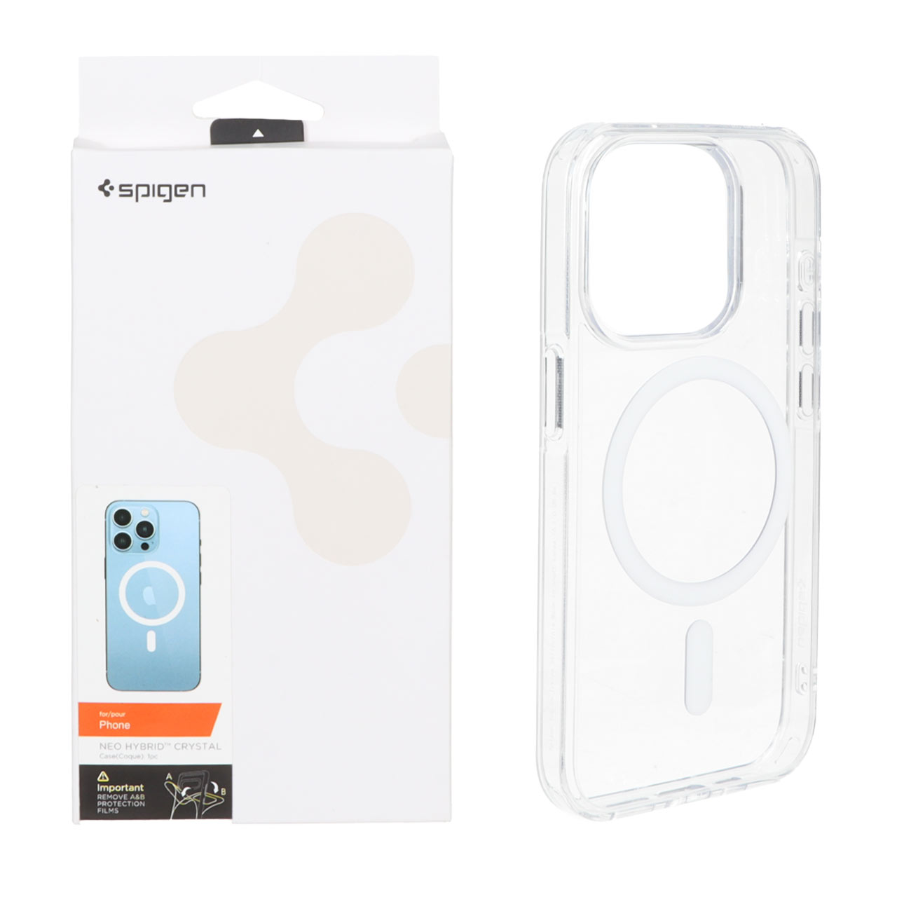 قاب Spigen اورجینال شفاف NEO HYBRID Magsafe مدل Apple iPhone 15 Pro