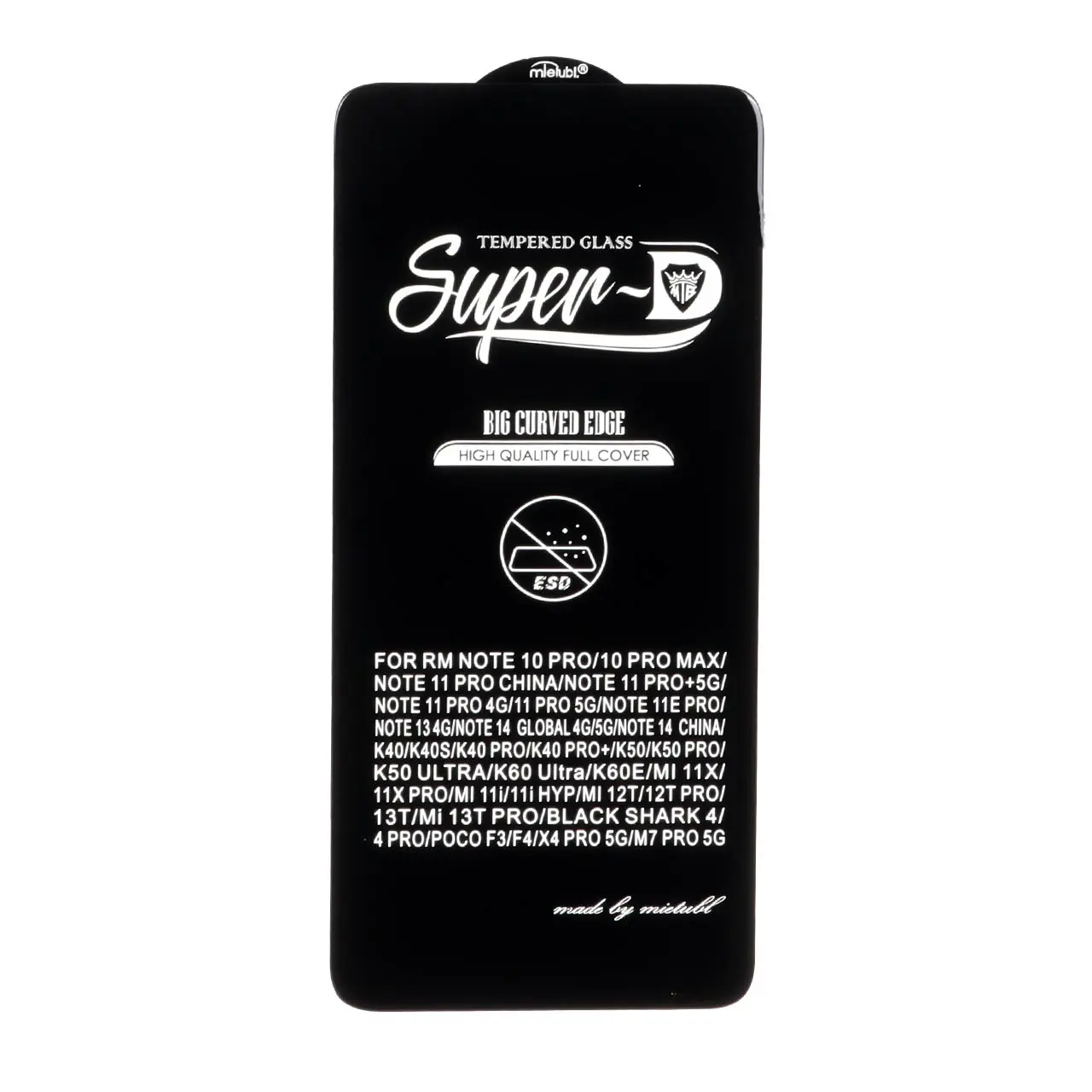 محافظ صفحه نمایش شیشه ای Mietubl Super D با قابلیت ESD مناسب برای شیائومی ردمی نوت 13 4G و پوکو M7 پرو 5G