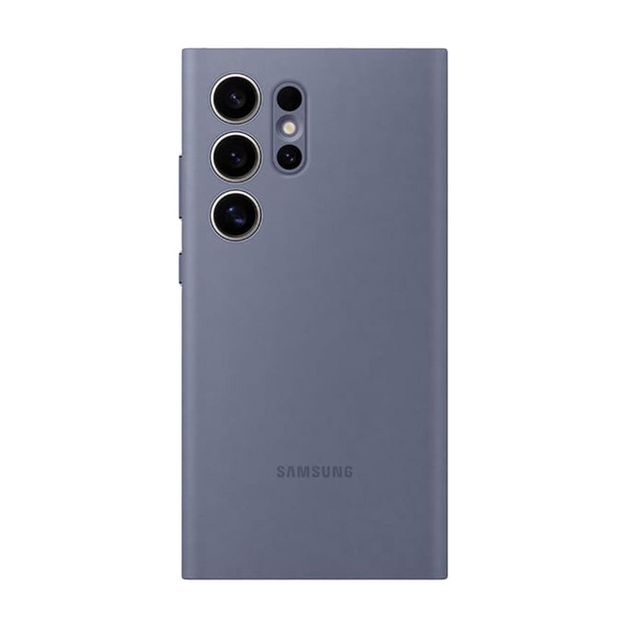 کیف هوشمند اورجینال سامسونگ Smart View Wallet Case طوسی مناسب برای گلکسی S24 اولترا