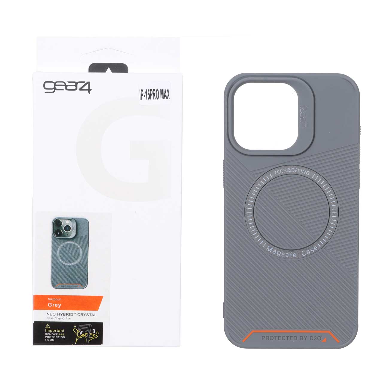 قاب طرح اورجینال Magsafe Gear4 D30 مناسب برای آیفون 15 پرو مکس