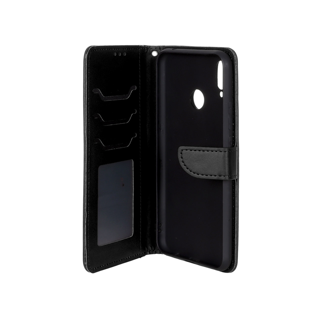 کیف چرمی مگنتی محافظ لنزدار مناسب برای Huawei Nova 3i مشکی