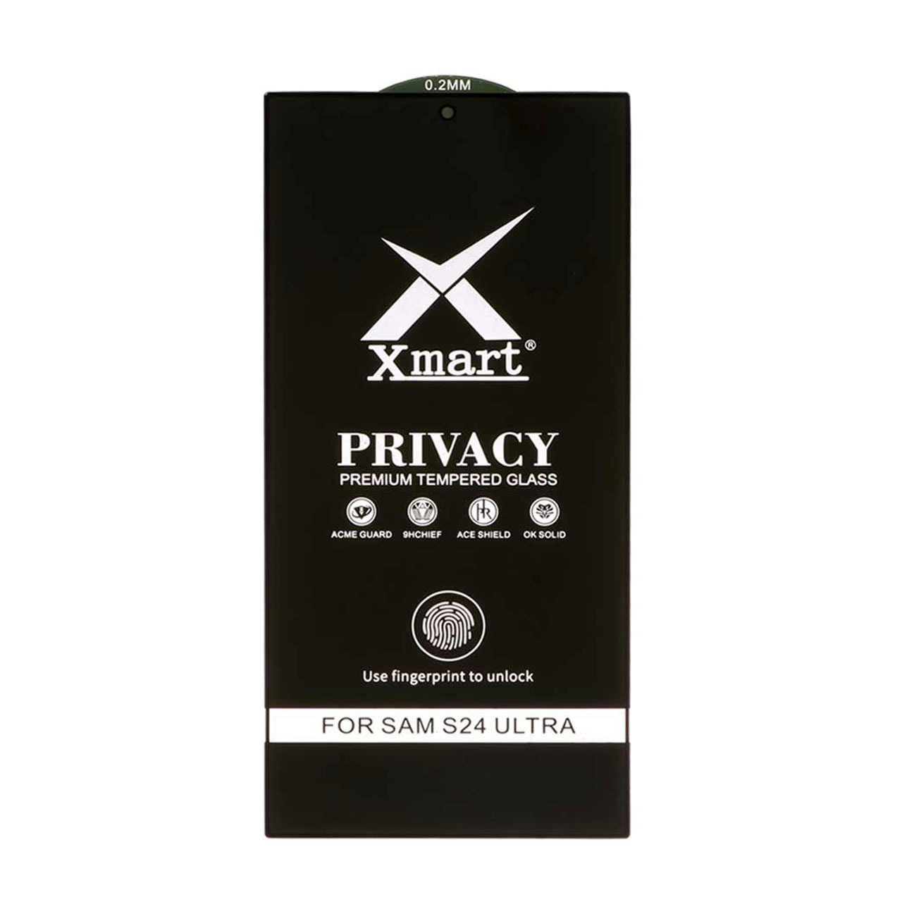 محافظ صفحه نمایش شیشه ای Full Cover XMART Privacy مدل Samsung S24 Ultra