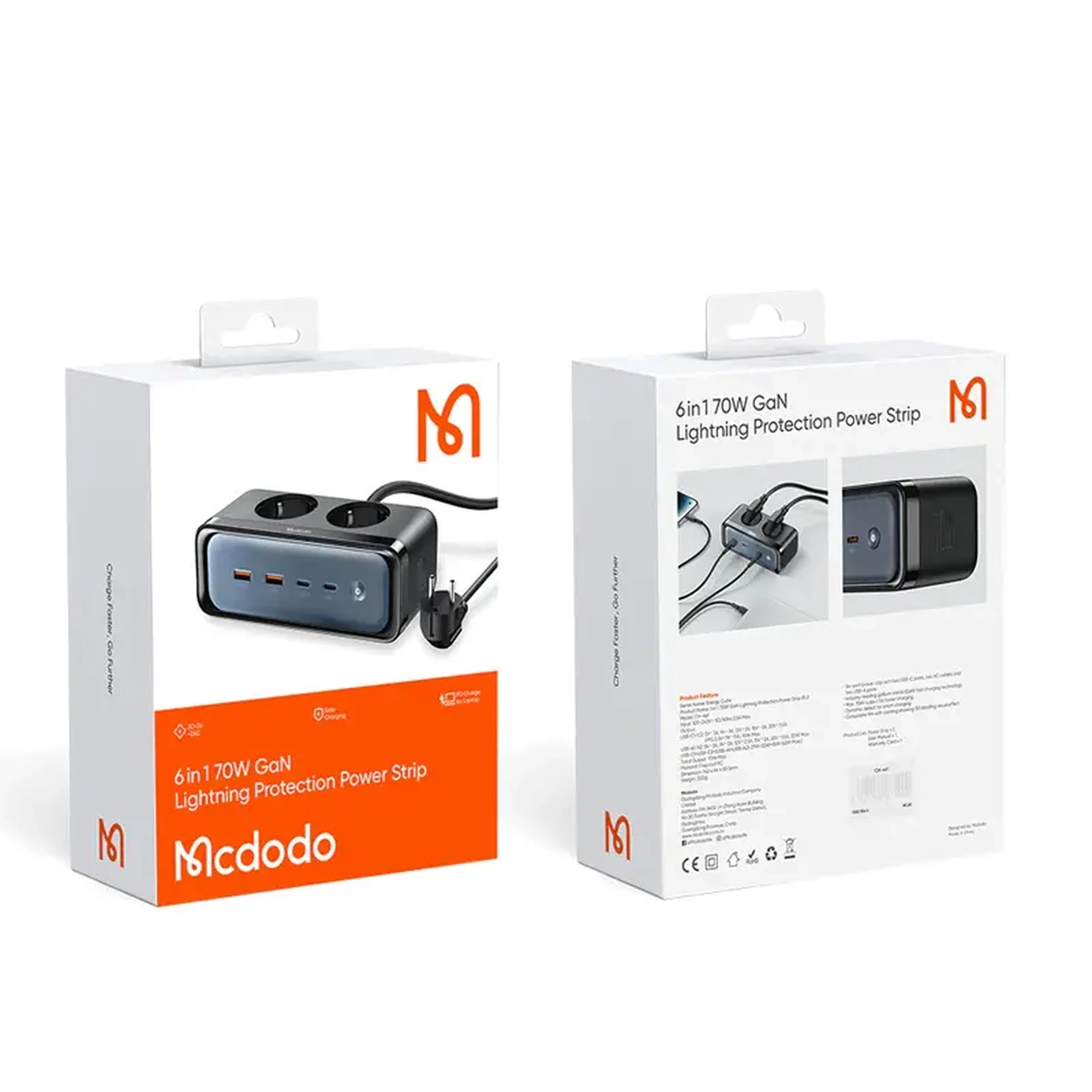 شارژر رومیزی و چندراهی برق Mcdodo مدل CH-461 70W مشکی