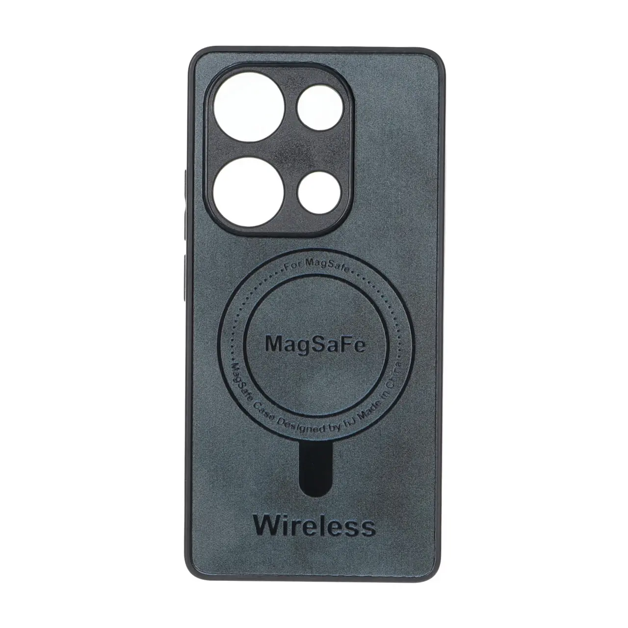 قاب Wireless طرح مگ سیف محافظ لنز برجسته سبز تیره مناسب برای شیائومی ردمی نوت 14 اس / ردمی نوت 13 پرو 4G / پوکو ام 6 پرو 4G