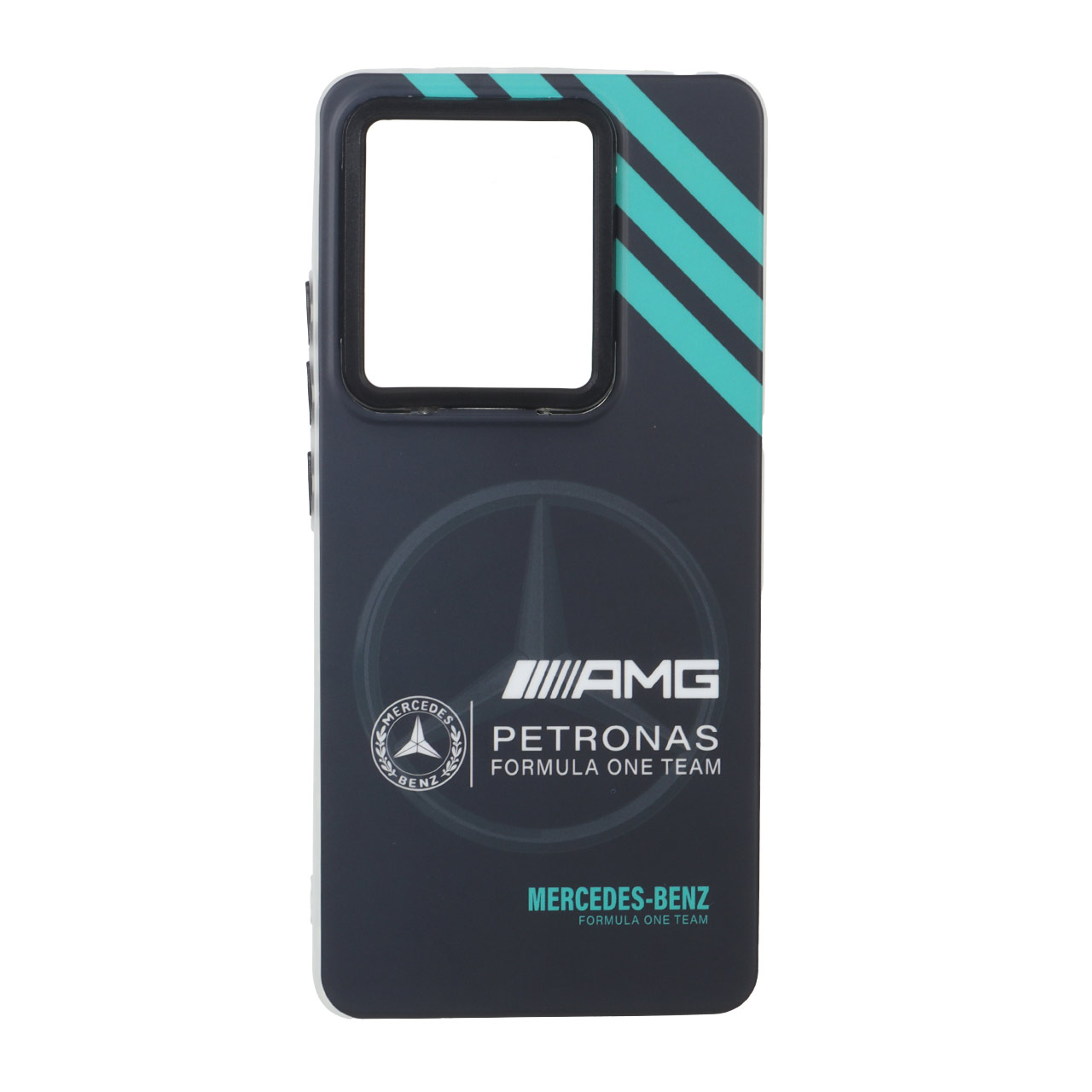 قاب طرح مرسدس بنز AMG پتروناس دور ژله ای مات مناسب برای شیائومی ردمی نوت 14 اس / نوت 13 پرو 4G / پوکو ام 6 پرو 4G