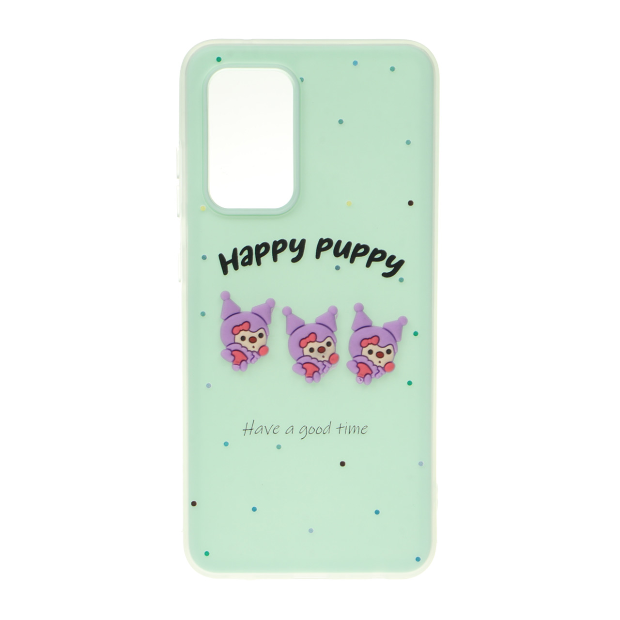 قاب طرح Happy Puppy عروسک برجسته دو لایه مناسب برای سامسونگ گلکسی A52 و A52s