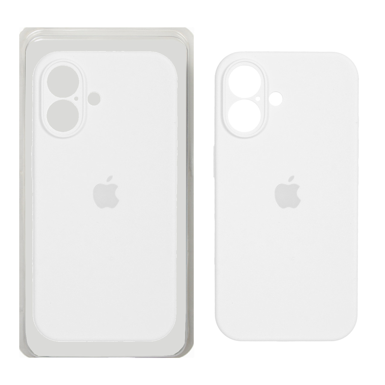 قاب سیلیکونی محافظ لنزدار اورجینال Apple iPhone 17 سفید