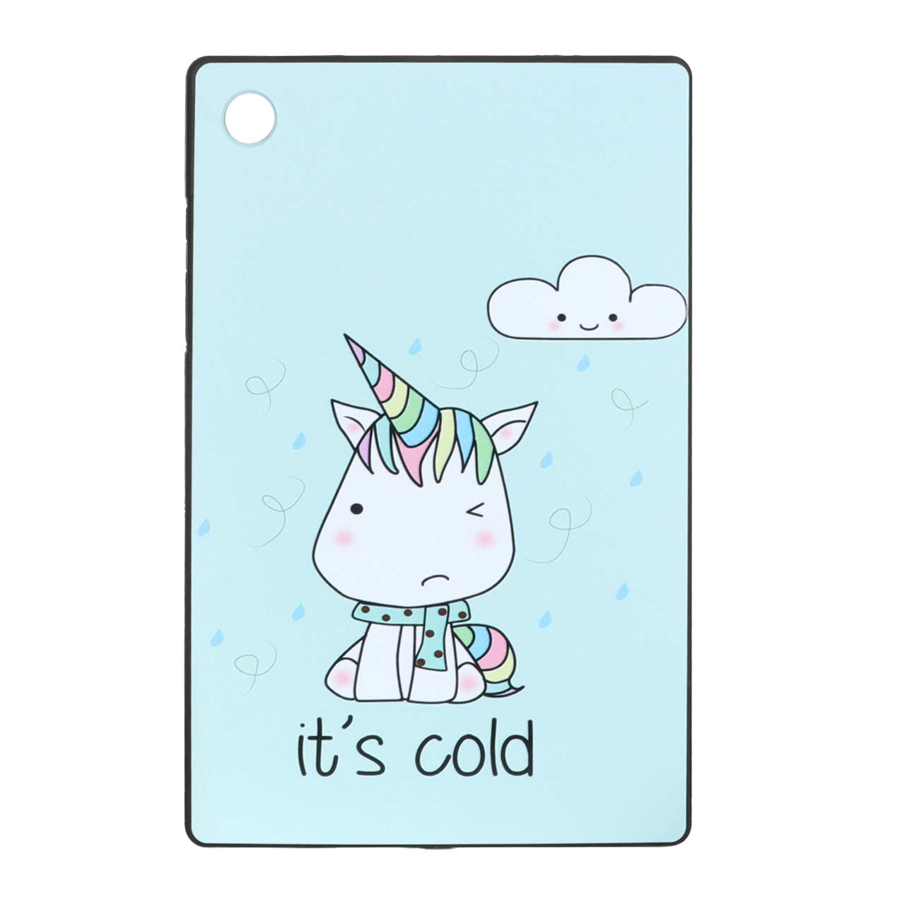 قاب ژله ای طرح یونیکورن it's cold مناسب برای تبلت سامسونگ گلکسی تب A8 10 اینچ SM X205