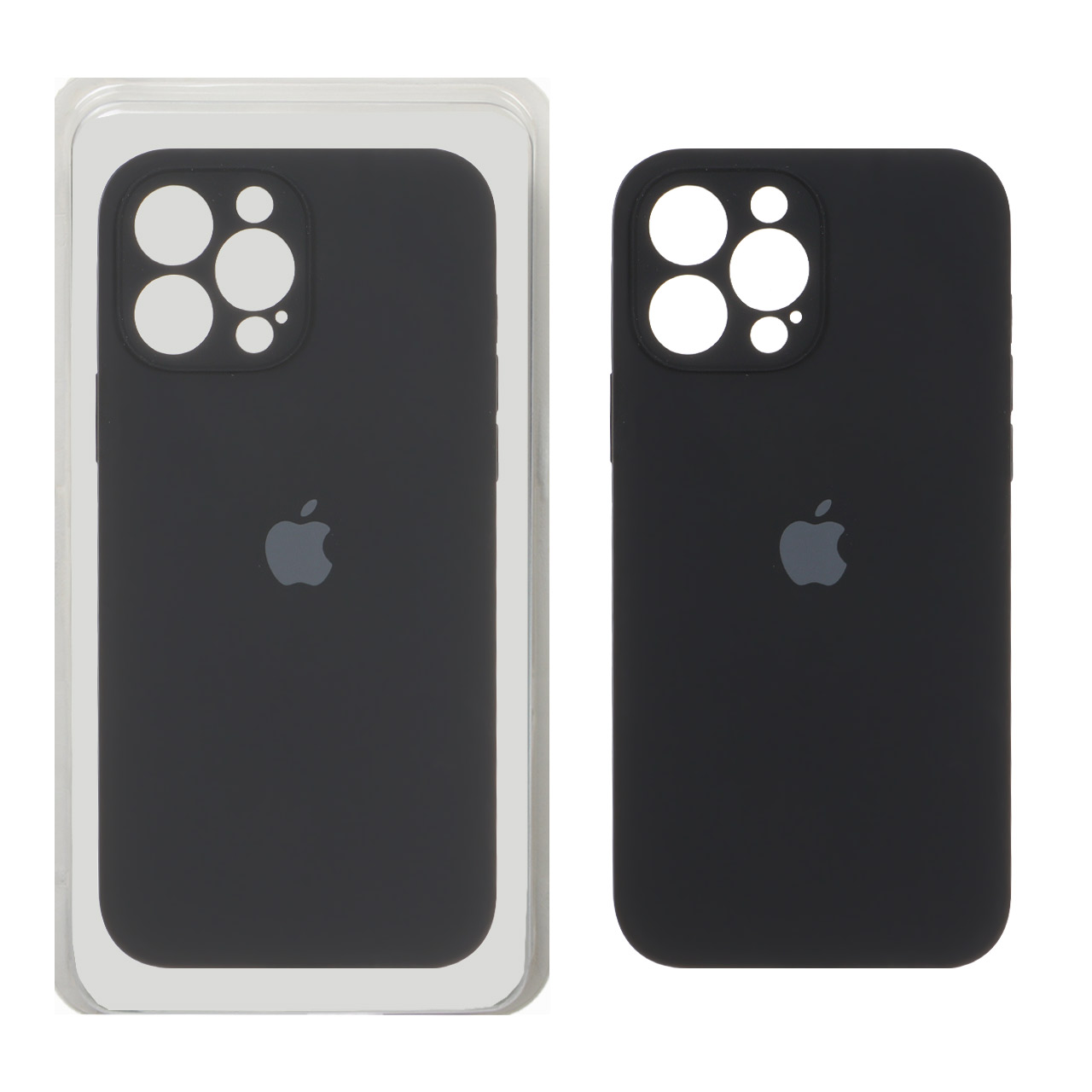 قاب سیلیکونی پاک کنی اورجینال ++A مدل Apple iPhone 13 Pro Max - مشکی (پک دار)