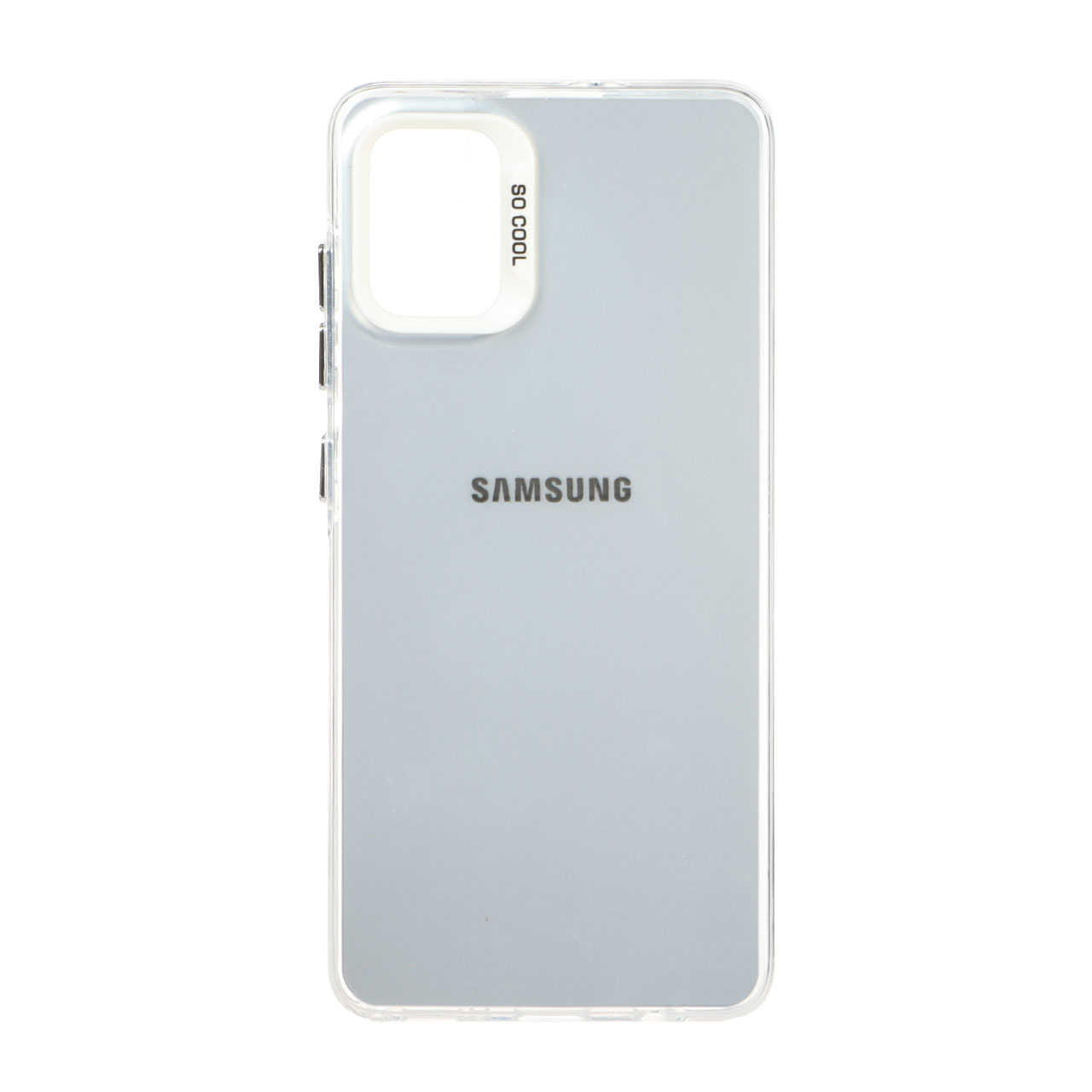 قاب SO COOL لوگودار Samsung Galaxy A51 - نقره ای