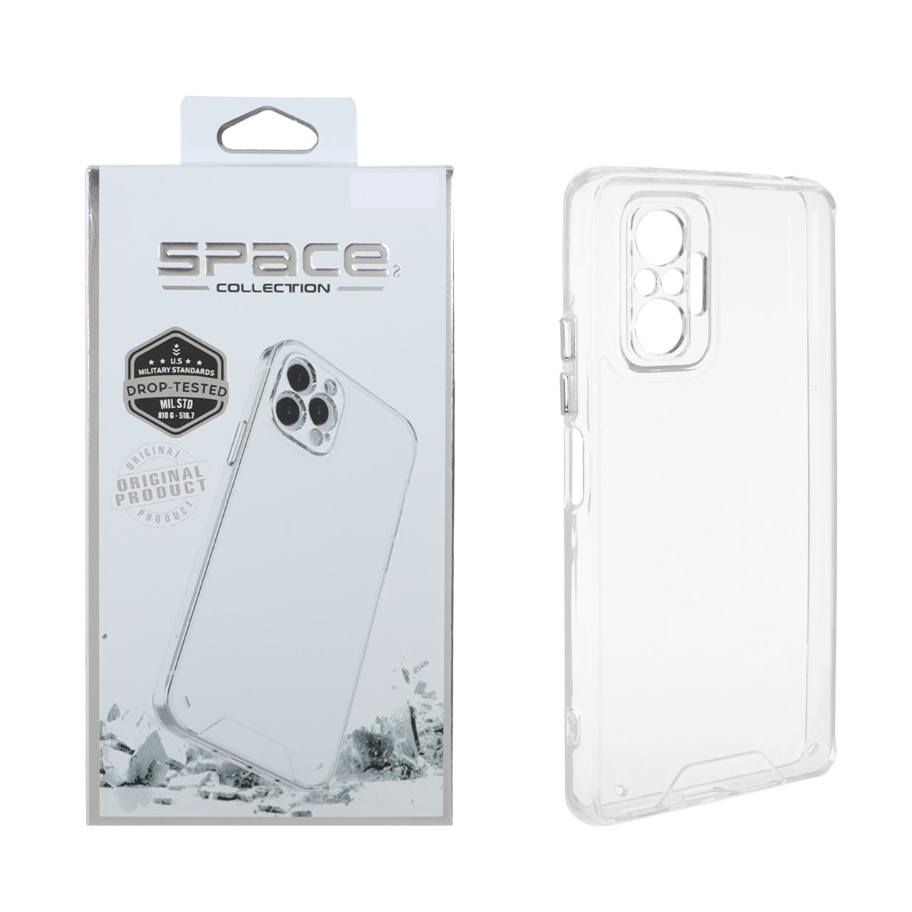 قاب اورجینال ژله ای شفاف Space مناسب برای شیائومی ردمی نوت ۱۰ پرو 4G و ردمی نوت ۱۰ پرو مکس