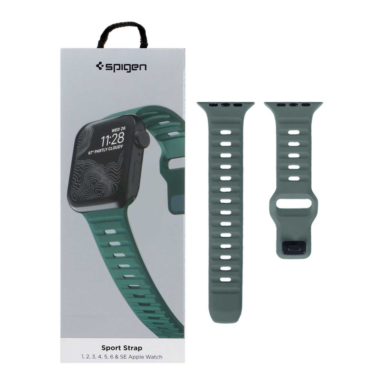 بند اپل واچ اورجینال Spigen Sport Strap سایز 38/40/41 میلیمتری سبز