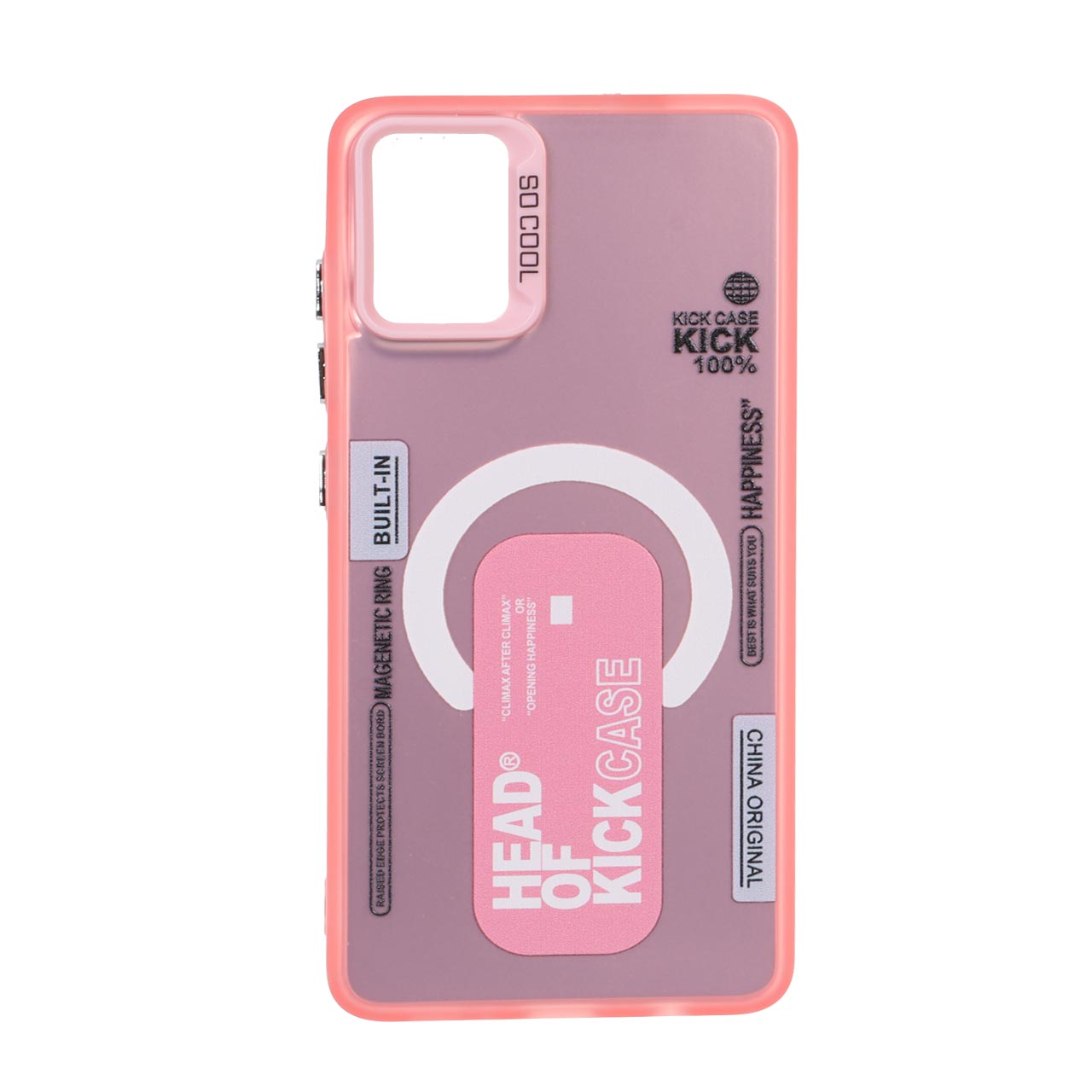 قاب SO COOL طرح مگ سیف Kick Case صورتی مناسب برای سامسونگ گلکسی A51 و M40s