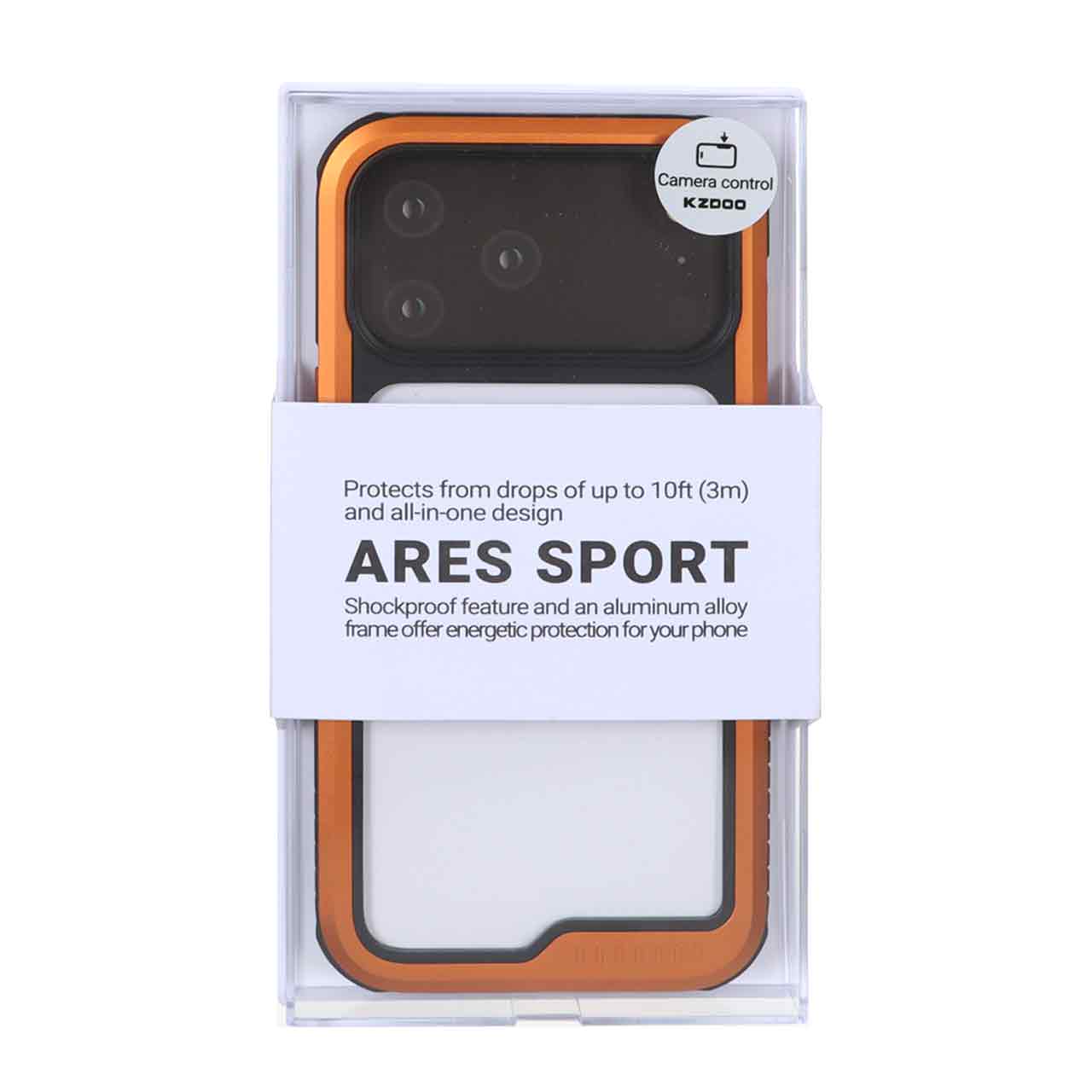 قاب Original KZDoo Ares Sport مدل Apple iPhone 17 Pro Max - نارنجی