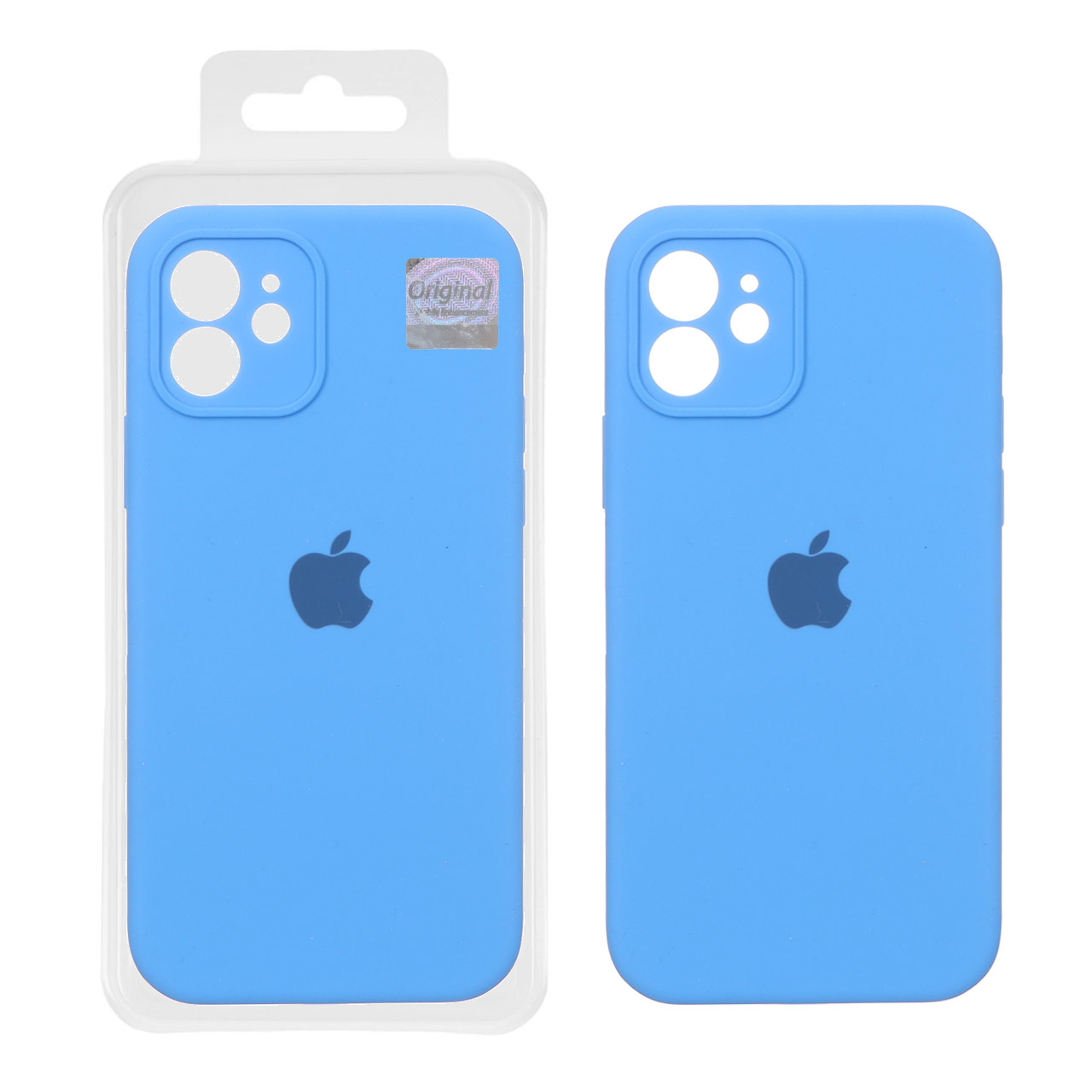قاب سیلیکونی پاک کنی اورجینال Master Quality مدل Apple iPhone 12 - آبی (پک دار)