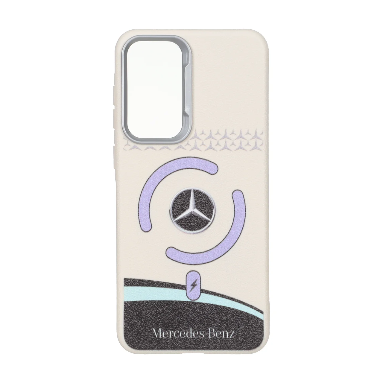 قاب طرح Mercedes Benz لنز سیلور Texture مناسب برای سامسونگ گلکسی A56 / A36