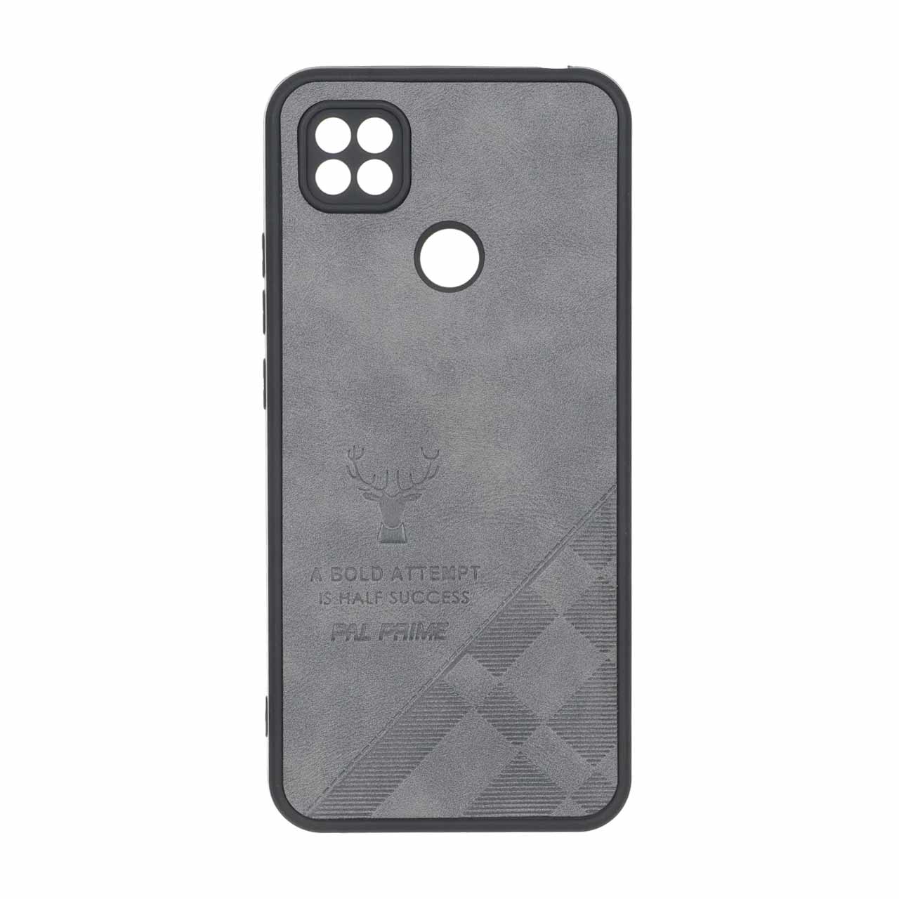 قاب طرح چرم گوزنی Pal Prime مدل Xiaomi Redmi 10A / Redmi 9C / Poco C31 - خاکستری