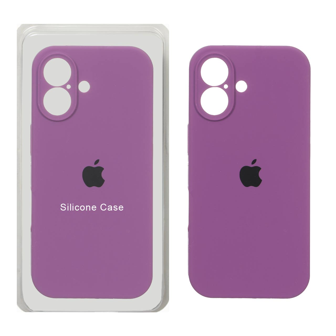 قاب سیلیکونی پاک کنی محافظ لنزدار اورجینال Apple iPhone 17 - ارغوانی