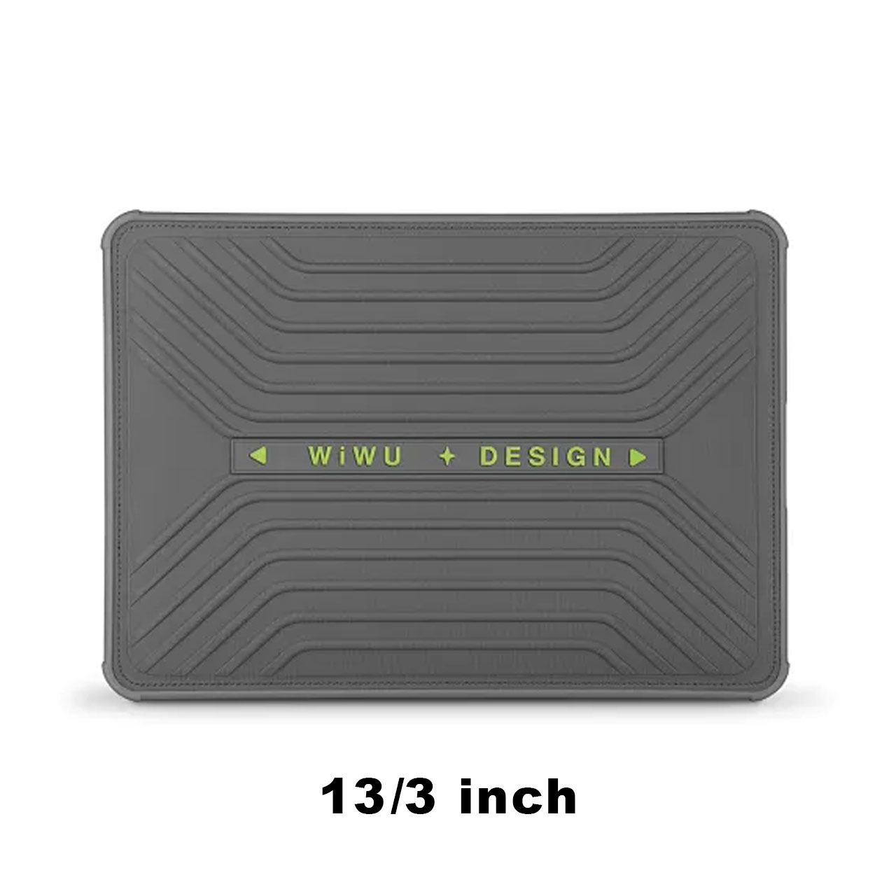 کاور مک بوک 13.3 اینچی Wiwu مدل Defender Sleeve Pro - خاکستری